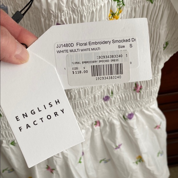 English Factory White Puff Sleeve Dress - Picture 5 of 12